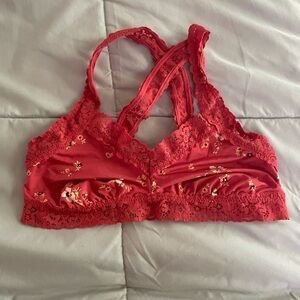 Aerie floral dark orange bralette